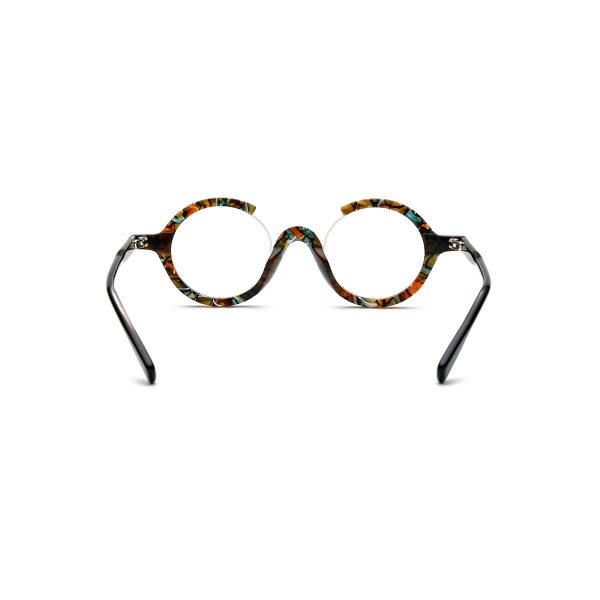 Tomo Acetate 2/3 Round Eyeglasses - Image 5