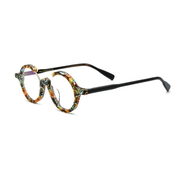 Tomo Acetate 2/3 Round Eyeglasses