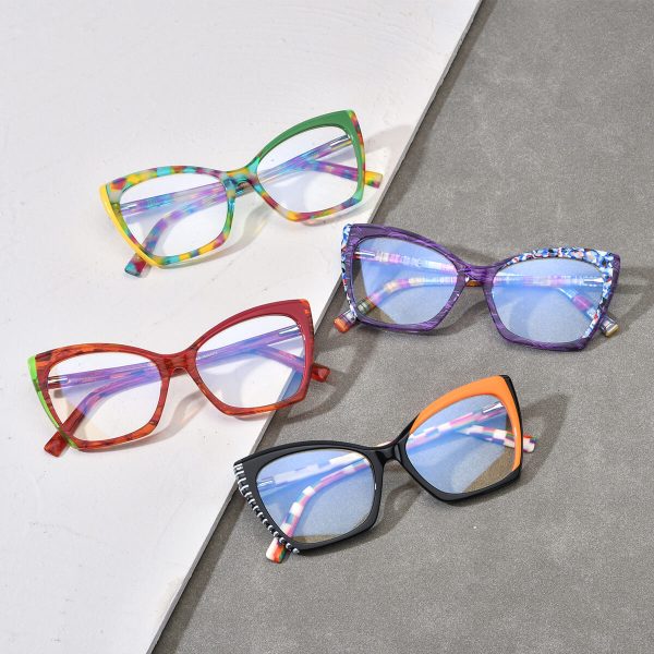 Troupe Acetate Cat Eye Eyeglasses - Image 2