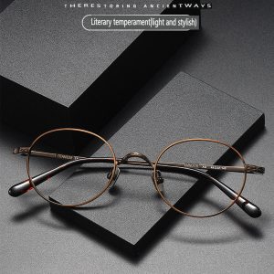 Twinkle Vintage Oval Pure Titanium Eyeglass