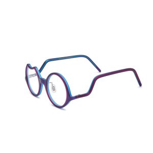 Aiko Irregular Acetate Polygon Eyeglasses