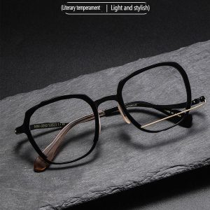 Beacon Pure Titanium Acetate Polygon Frames