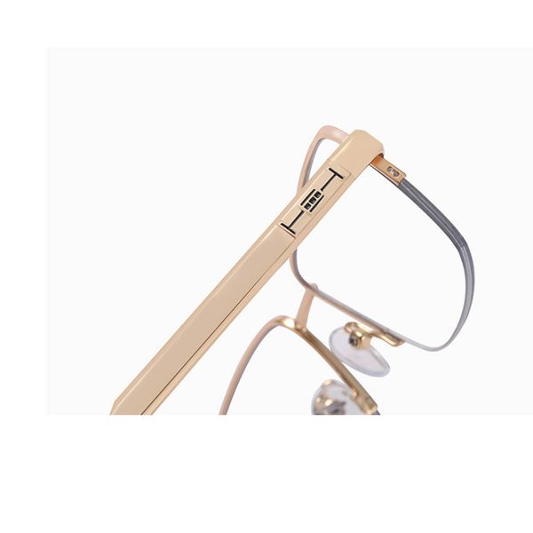 Zachary Alloy Semi Rim Rectangle  Eyeglasses - Image 6