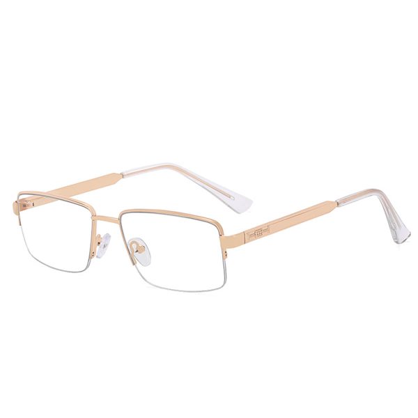 Zachary Alloy Semi Rim Rectangle  Eyeglasses