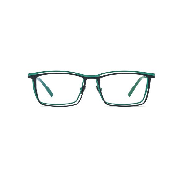 Hayden Titanium Rectangle Eyeglasses - Image 3