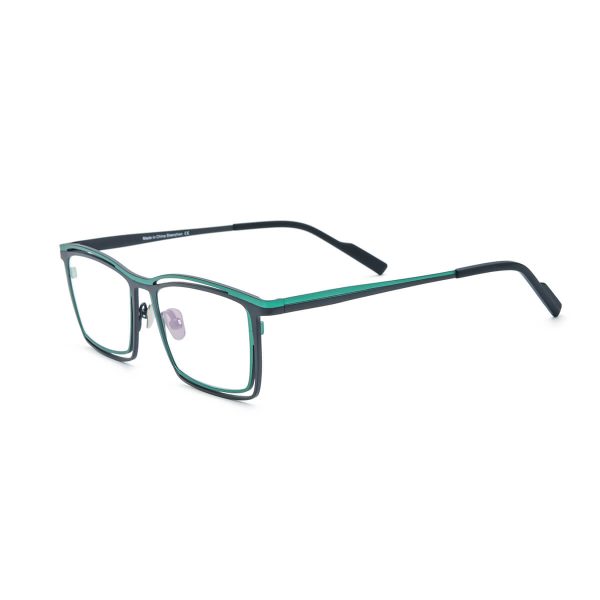 Hayden Titanium Rectangle Eyeglasses