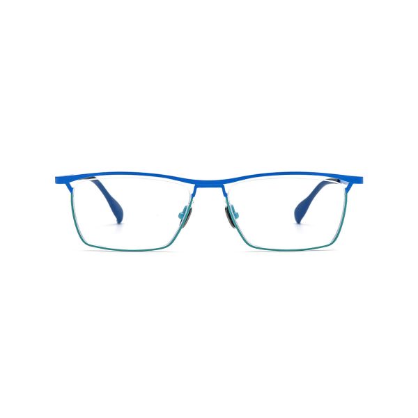 Lamar Pure Titanium Rectangle Eyeglasses - Image 3
