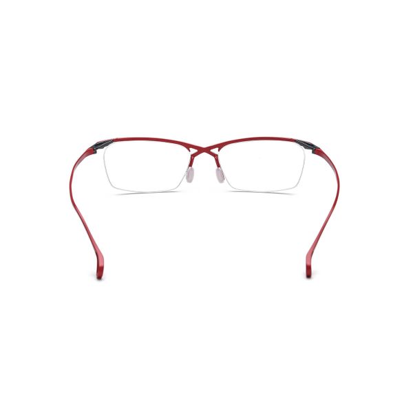 Piper Titanium Semi Rim Rectangle Eyeglasses - Image 5